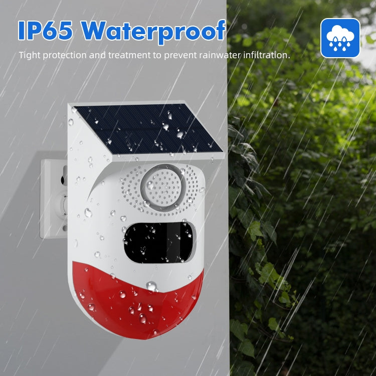 Infrared Motion Detector Solar Outdoor PIR Wireless Strobe Siren Detector Sound Alarm, CT80R USB Upgrade Model Infrared Motion Detector Solar Outdoor PIR Wireless Strobe Siren Detector Sound Alarm, CT80R USB Upgrade Model
